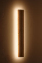 Applique murale LED ↑60 cm en travertin Davise - 2