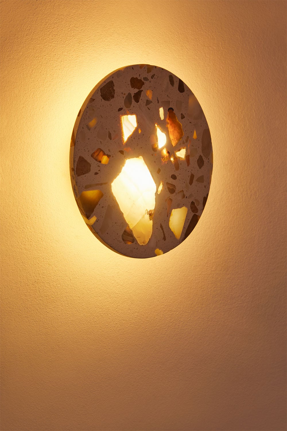Applique murale Ø20 cm LED en terrazzo Balduina - 2