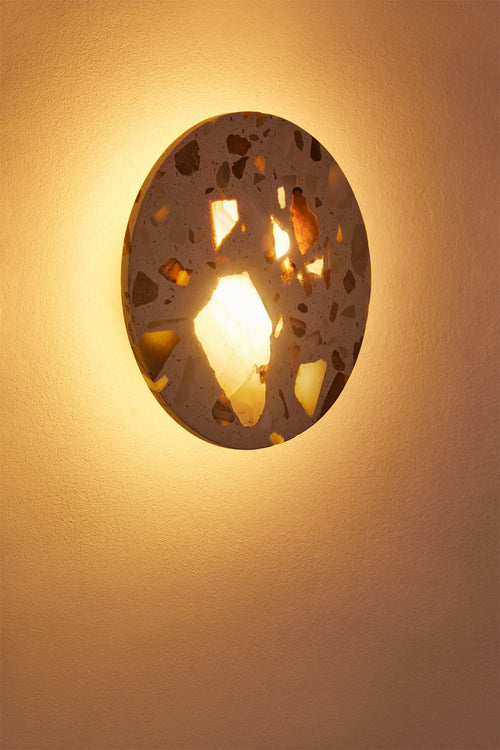 Applique murale Ø20 cm LED en terrazzo Balduina - 2
