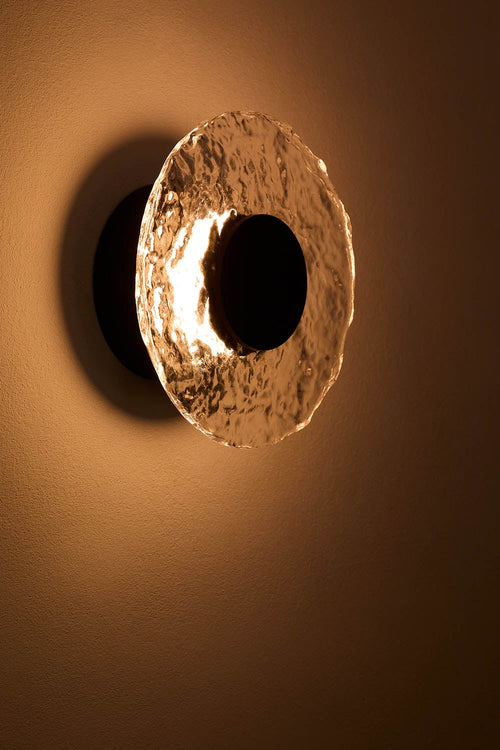 Applique murale Ø20 cm LED en verre et fer Lorenzo - 2