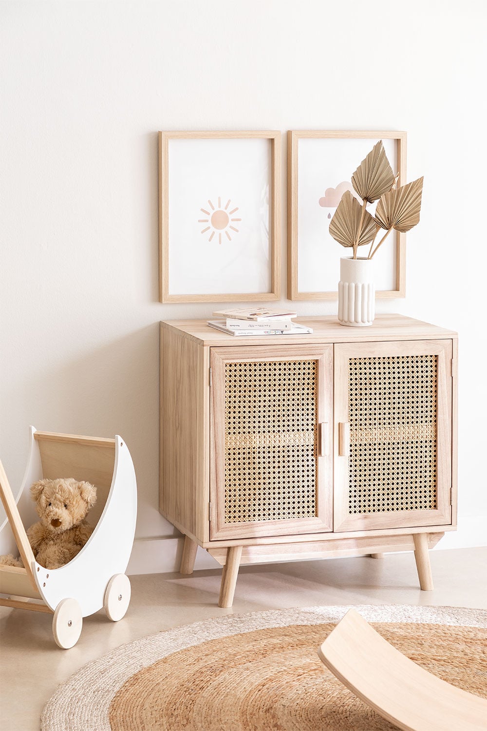 Buffet 70x40 cm en bois Ralik - 1