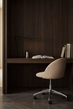 Chaise de bureau à roulettes tapissée Kana - 3