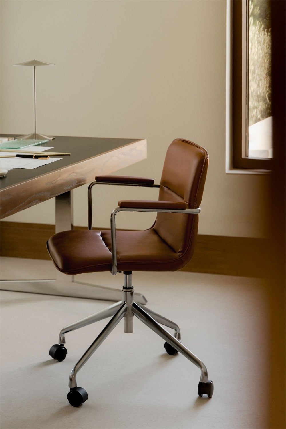 Chaise de bureau avec roulettes et accoudoirs Seifert - 8