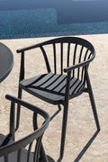 Chaise de jardin empilable avec accoudoirs en polypropylène Ivor - 1
