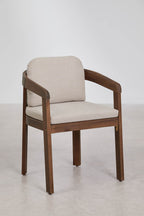 Chaise de jardin avec accoudoirs en bois d'acacia Uleno - 2