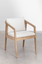 Chaise de jardin avec accoudoirs en bois d'acacia Kaela - 2