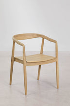 Chaise de jardin avec accoudoirs en bois de teck Rokan - 2