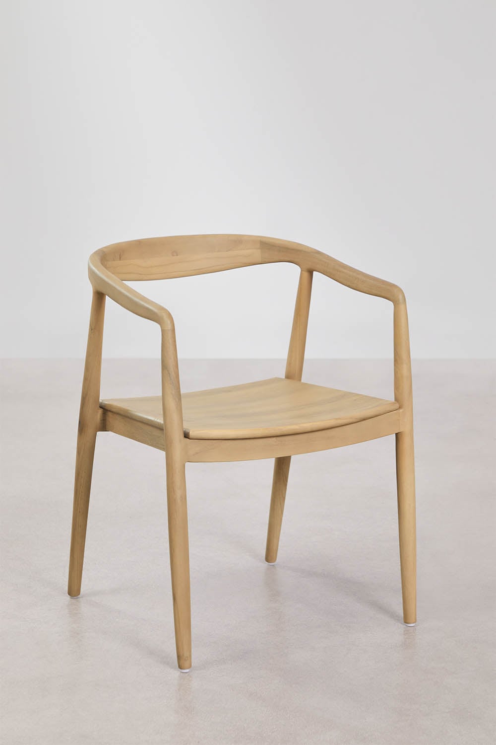 Chaise de jardin avec accoudoirs en bois de teck Rokan - 2