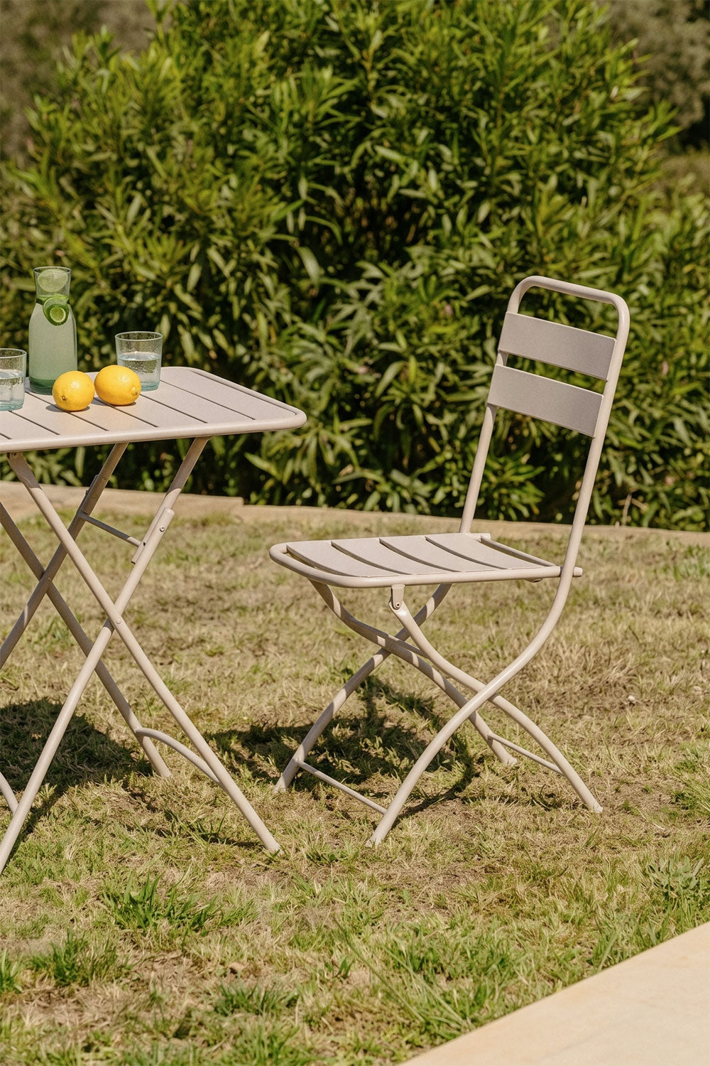 Chaise de jardin pliante en acier Janti - 1