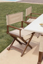 Chaise de réalisateur pliante de jardin en bois d'acacia Ridley - 3