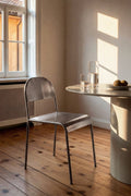 Chaise de salle à manger en acier inoxydable Narnial - 1