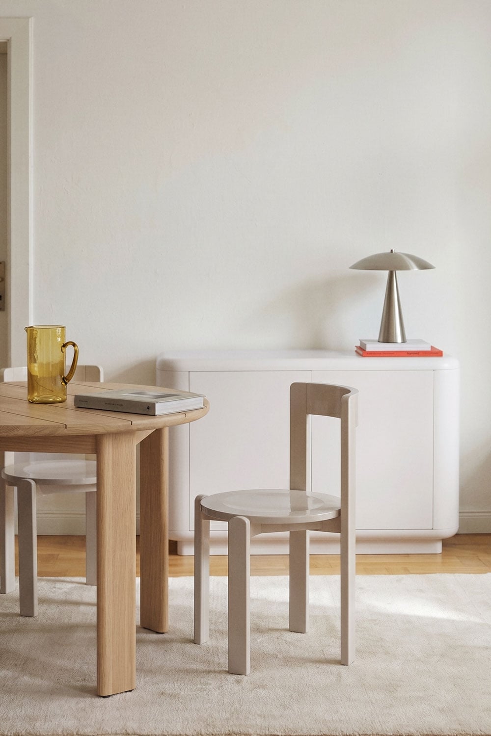 Chaise de salle à manger en bois de chêne Noreli - 1