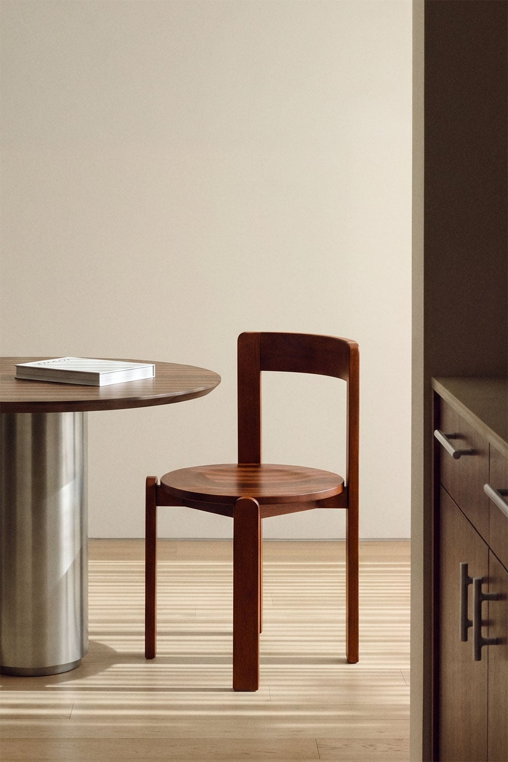 Chaise de salle à manger en bois de chêne Noreli - 4