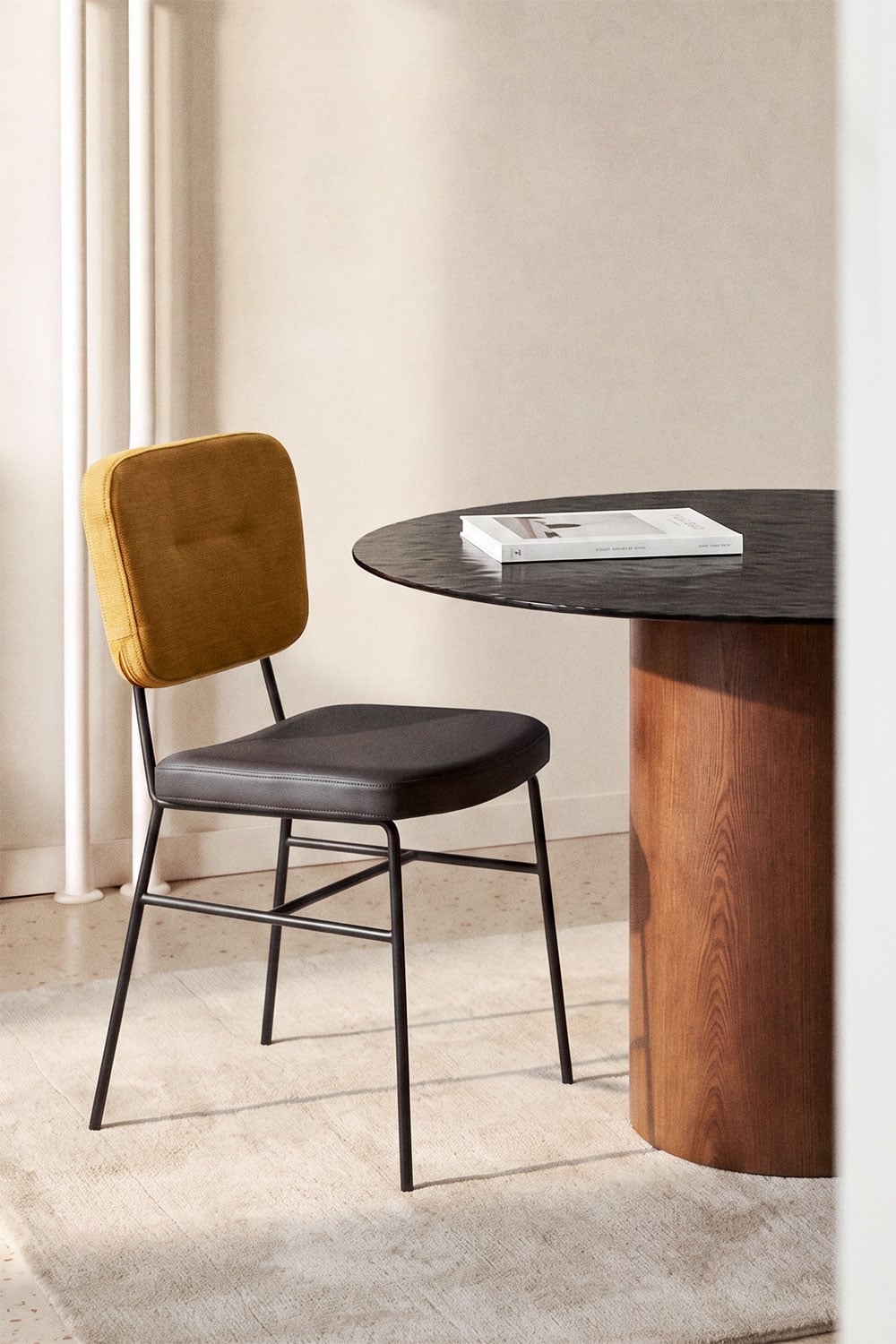 Chaise de salle à manger rembourrée Milih - 3