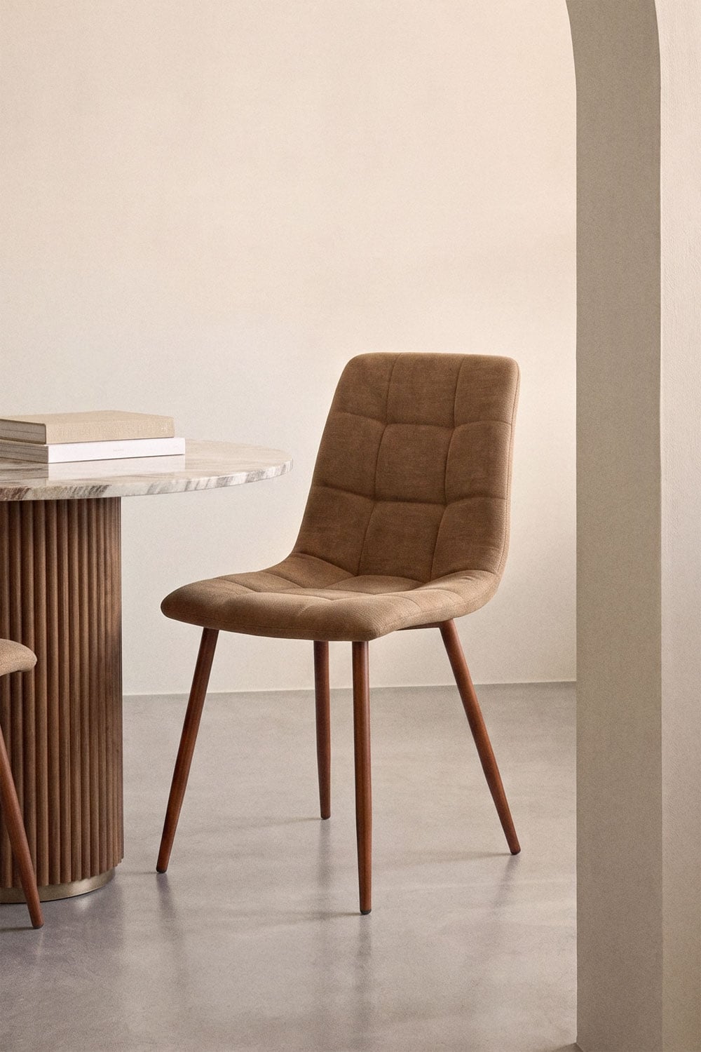 Chaise de salle à manger rembourrée Vielira - 4