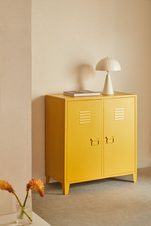 Buffet casier 80x40 cm à 2 portes en acier Pohpli - 3