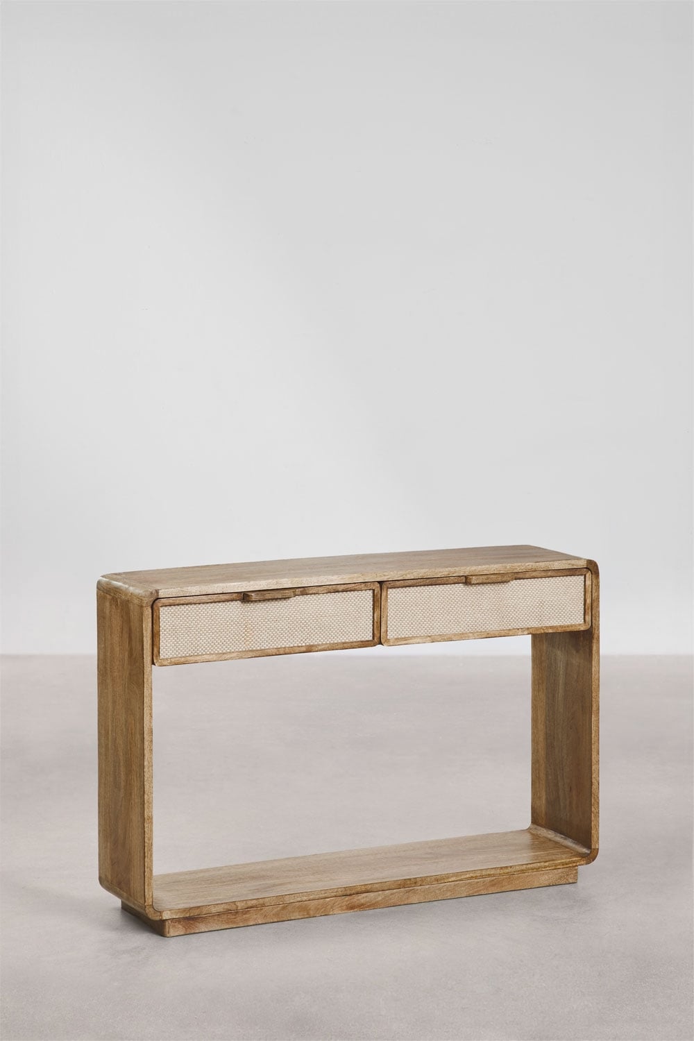 Console d'entrée 120x30 cm en bois de manguier Abrams - 2