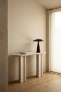 Console d'entrée ovale 120x35 cm en MDF Breoniz - 1