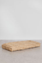 Coussin de sol en jute et coton Serenda - 1