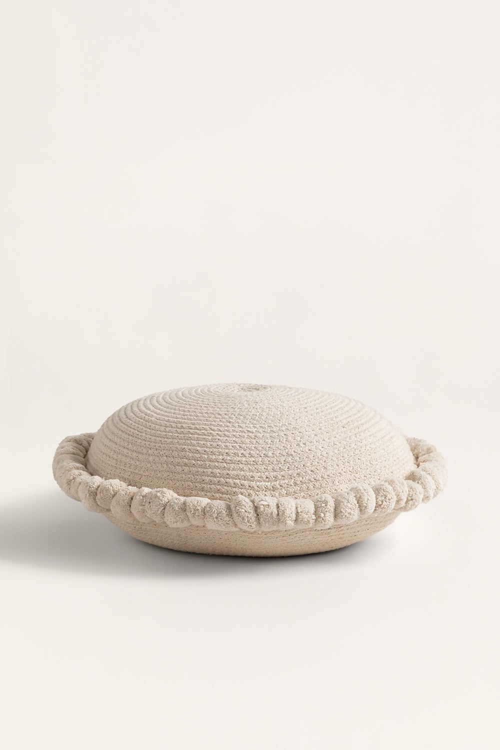 Coussin rond Ø50 cm en coton tressé Olets - 2