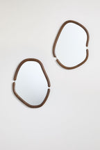 Set de 2 miroirs muraux irréguliers en MDF Vixidel - 1