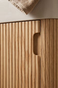 Ensemble meuble de salle de bain suspendu 45x25 cm en bois avec lavabo intégré Aizea - 2