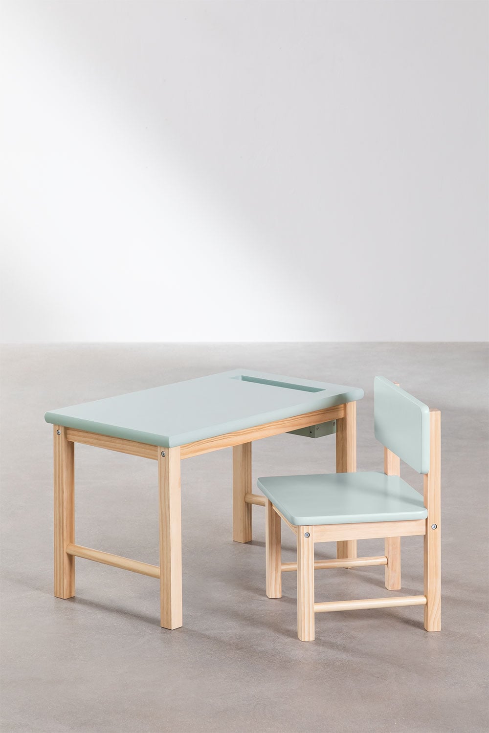 Ensemble table et chaise en bois Dakota Kids - 2