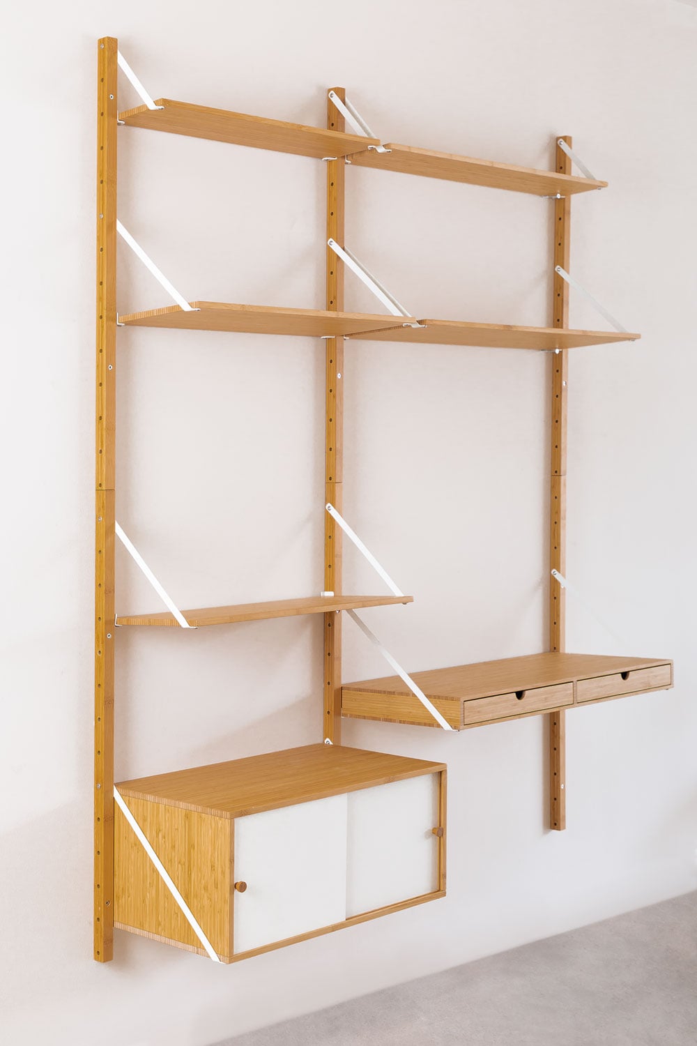 Étagère murale modulaire en bambou Kolex - 2