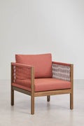 Fauteuil de jardin avec accoudoirs en bois d'acacia Branson - 2