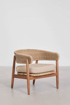 Fauteuil de jardin en bois d'acacia et rotin synthétique Ribeira - 2