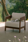 Fauteuil de jardin en bois d'acacia Uleno - 1