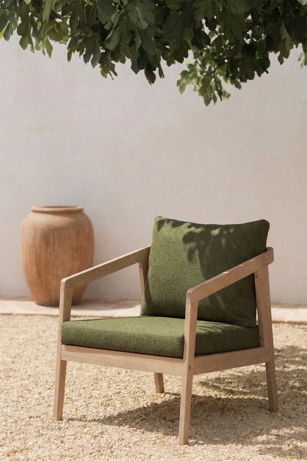 Fauteuil de jardin en bois d'acacia Kaela - 3