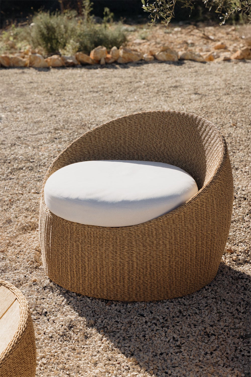 Fauteuil de jardin en rotin synthétique Clarnyx - 1