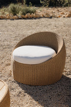 Fauteuil de jardin en rotin synthétique Clarnyx - 1