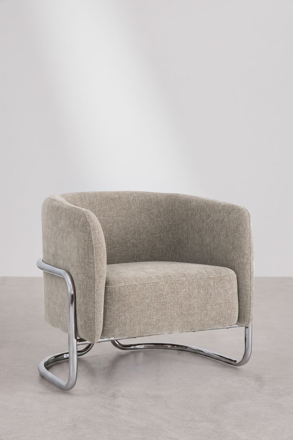 Fauteuil rembourré et en fer Zantria - 2