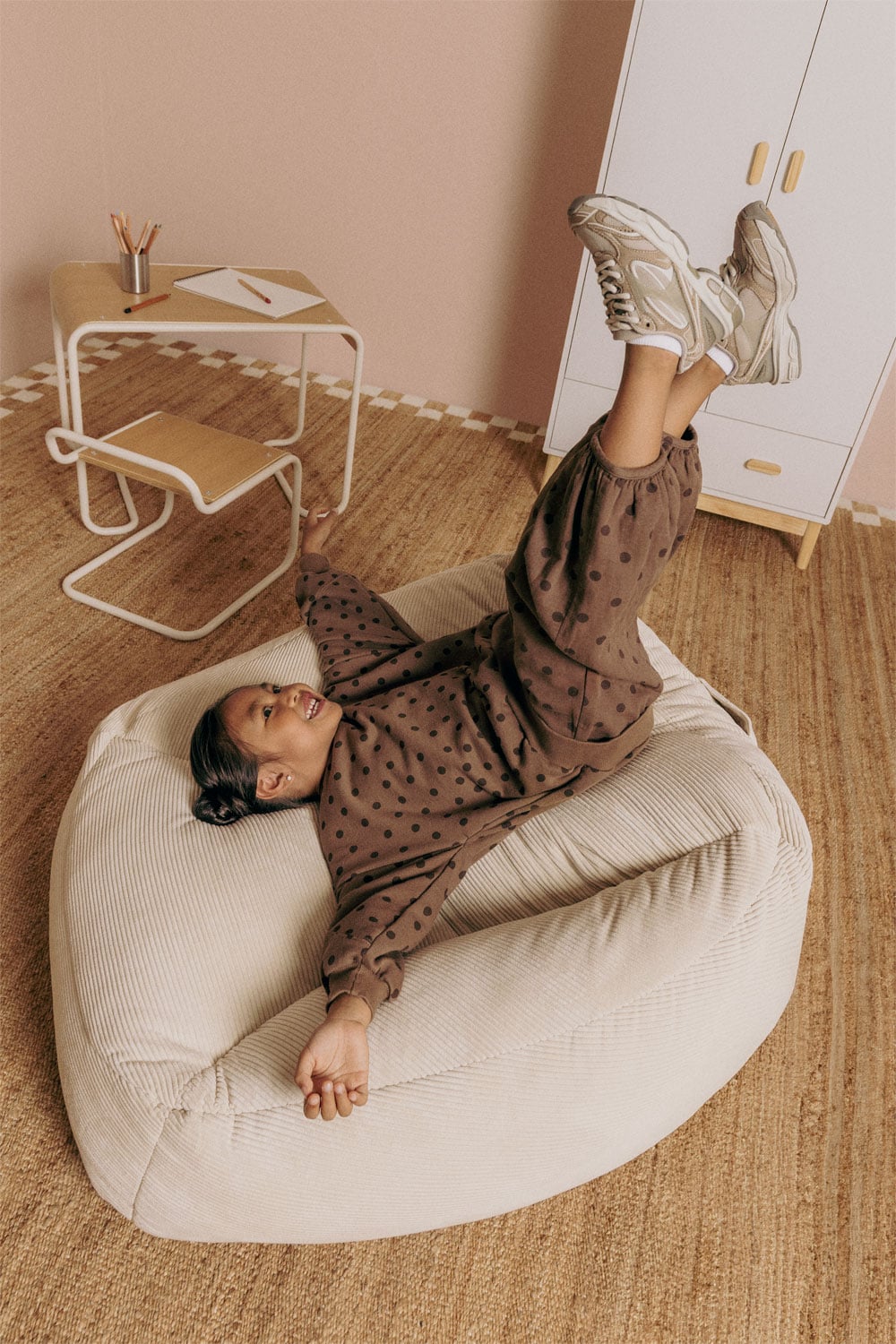 Fauteuil pouf rembourré Thiago - 1