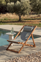 Hamaca pliante en bois avec coussin Kardis - 3