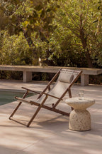 Hamaca pliante en bois d'acacia avec coussin Rondonia - 3