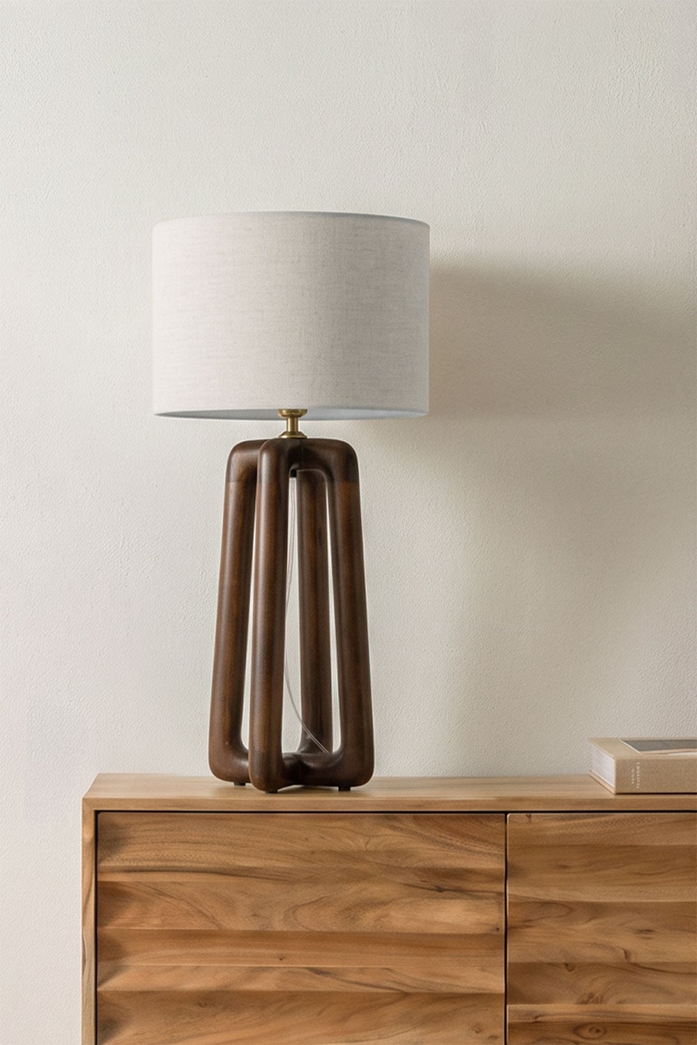 Lampe de table en bois de manguier Lureva - 1