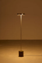 Lampadaire LED en acier inoxydable et pierre naturelle Isasia - 2