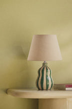 Lampe de table ↑40 cm en céramique et lin Jolira - 4