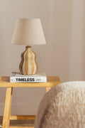 Lampe de table ↑40 cm en céramique et lin Jolira - 1