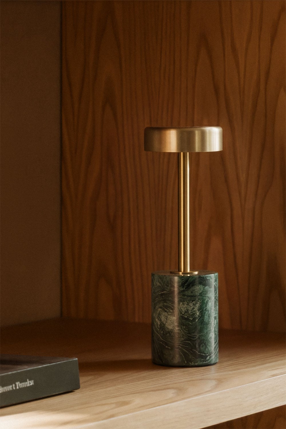 Lampe de table LED sans fil en fer et pierre naturelle Arianny - 1