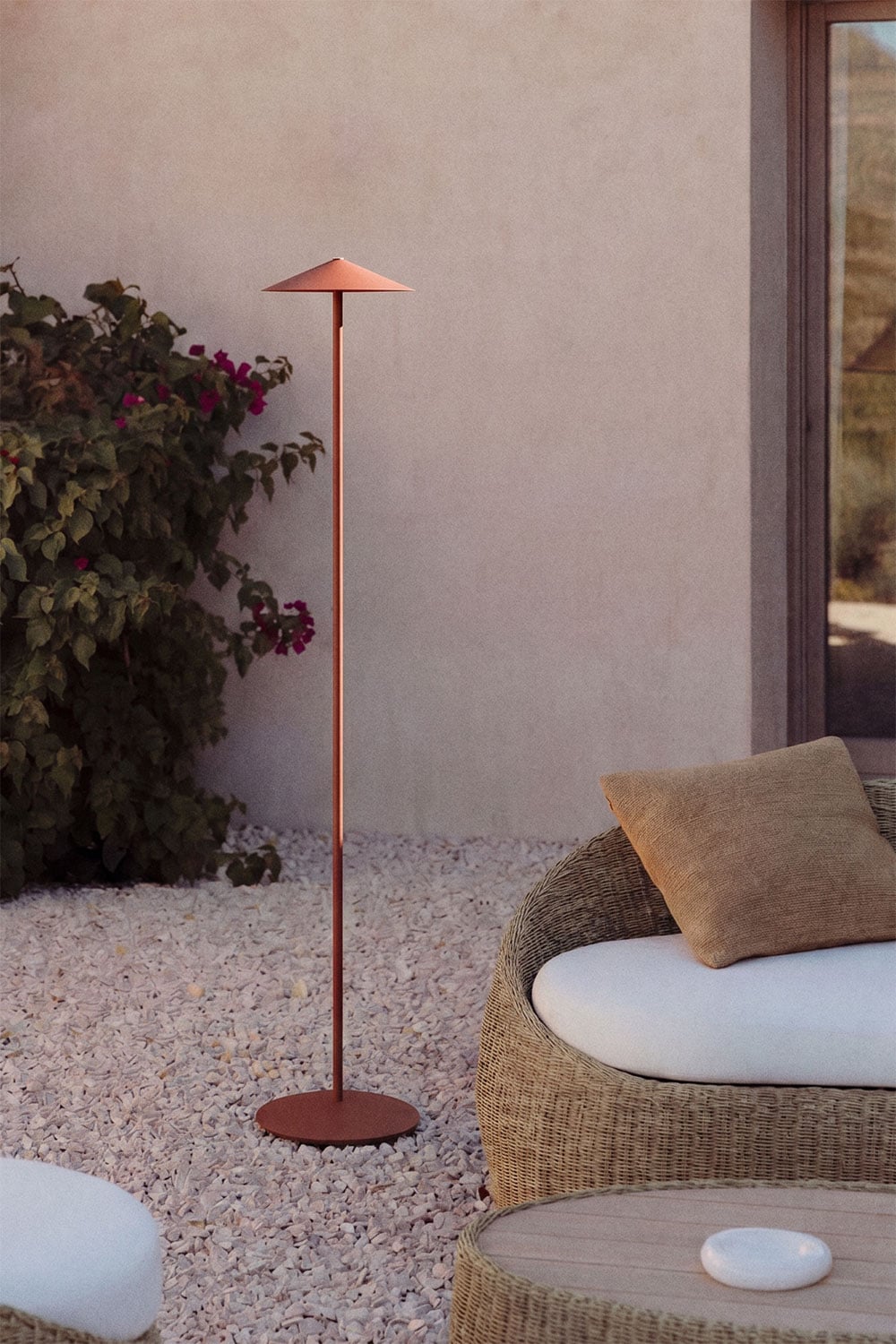 Lampe sur pied LED sans fil pour extérieur en fer Emilein - 4