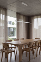 Lampe suspendue linéaire LED 120 cm avec lumière indirecte en aluminium Danile - 1