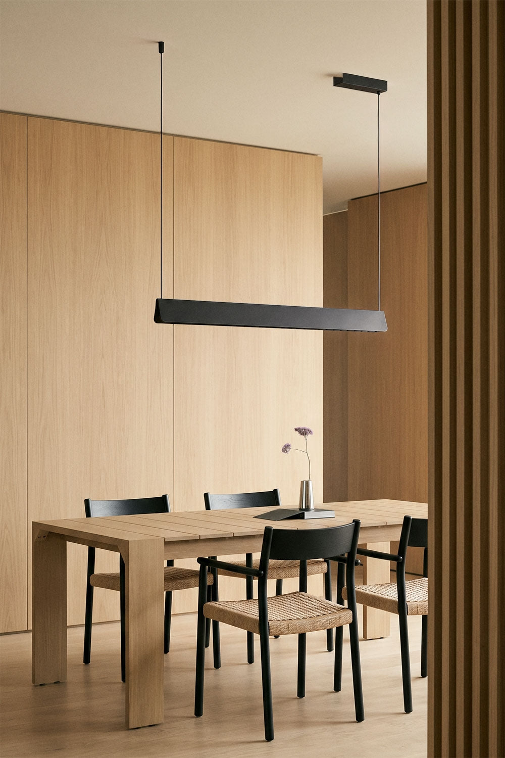 Suspension linéaire LED 120 cm en aluminium Mairen - 1