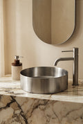 Lavabo rond Ø40 cm en acier inoxydable Lemia - 1