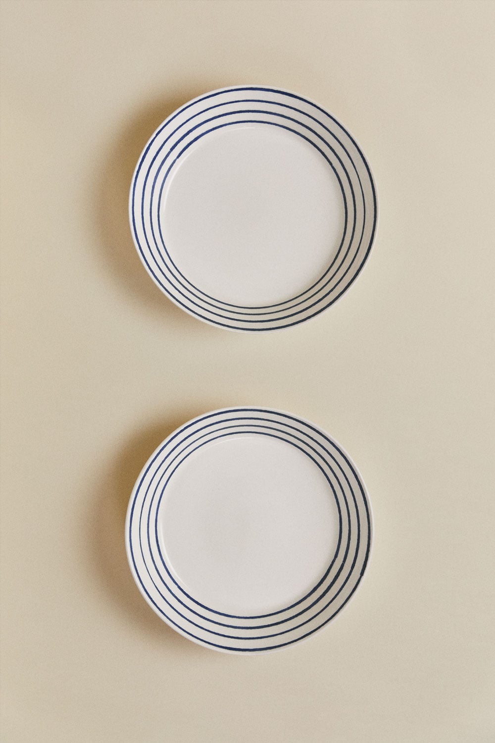 Pack de 2 assiettes creuses en new bone china Isolda - 2