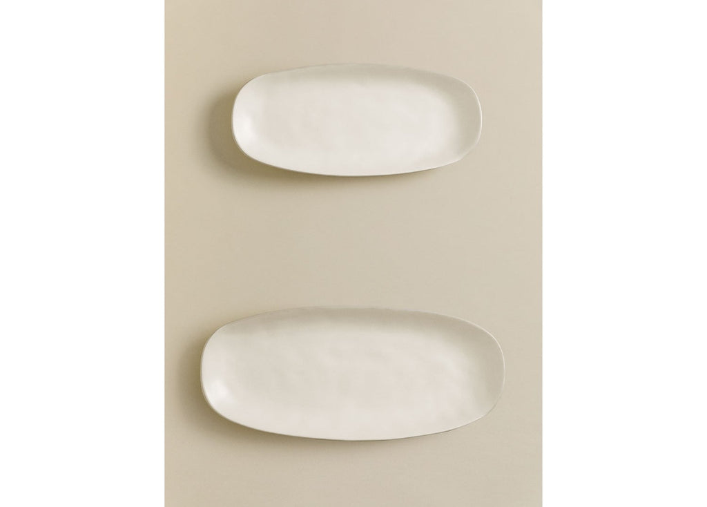 Set de 2 plateaux en grès Belvere - 2