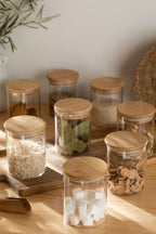 Pack de 8 bocaux en verre Ø8 cm Seyne - 1